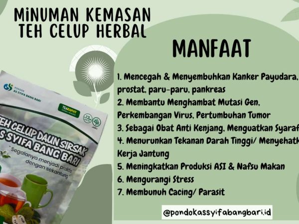 Teh Celup Daun Sirsak Assyifa Bang Bari