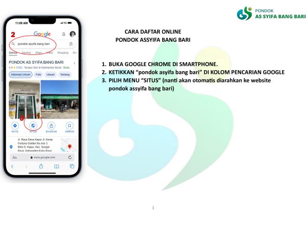 Cara Daftar Online Pondok Assyifa Bang Bari