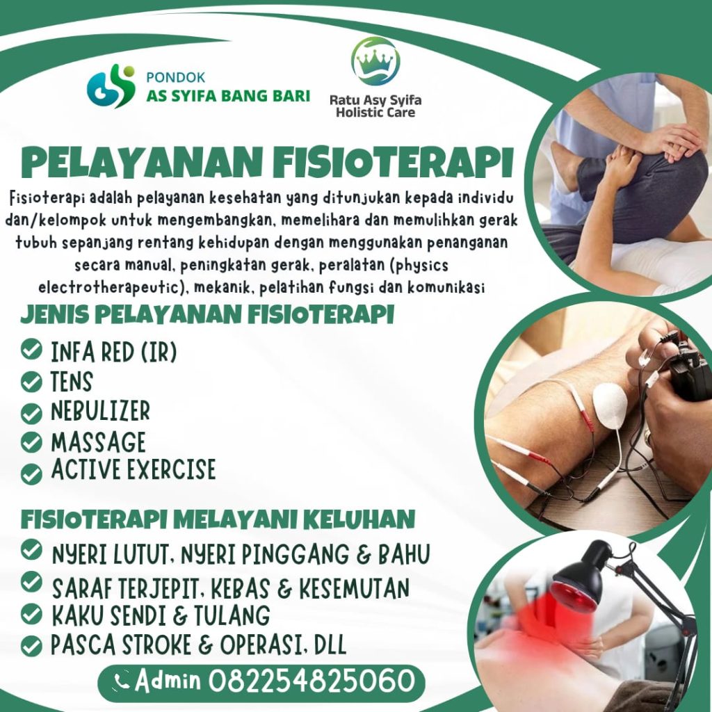 Pelayanan Fisioterapi di Pondok As Syifa Bang Bari: Pemulihan Kesehatan yang Holistik