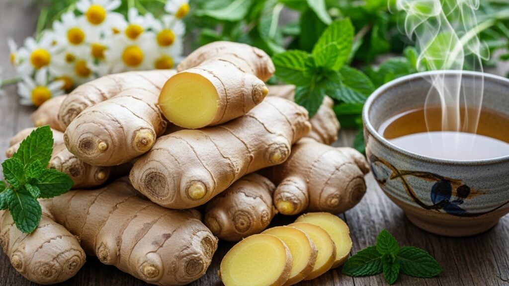 Jahe segar sebagai salah satu herbal alami untuk mengatasi diare