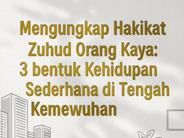 Mengungkap Hakikat Zuhud Orang Kaya: 3 Bentuk Kehidupan Sederhana di Tengah Kemewahan