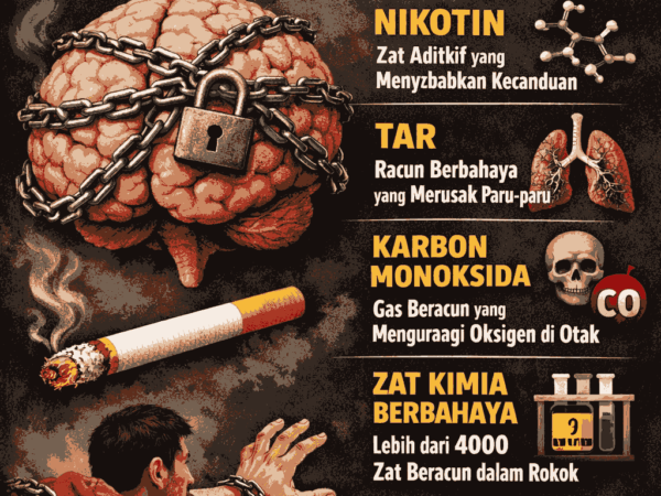 Bahaya Rokok Berdasarkan Kandungannya Yaitu Menyebabkan Kecanduan atau Ketergantungan