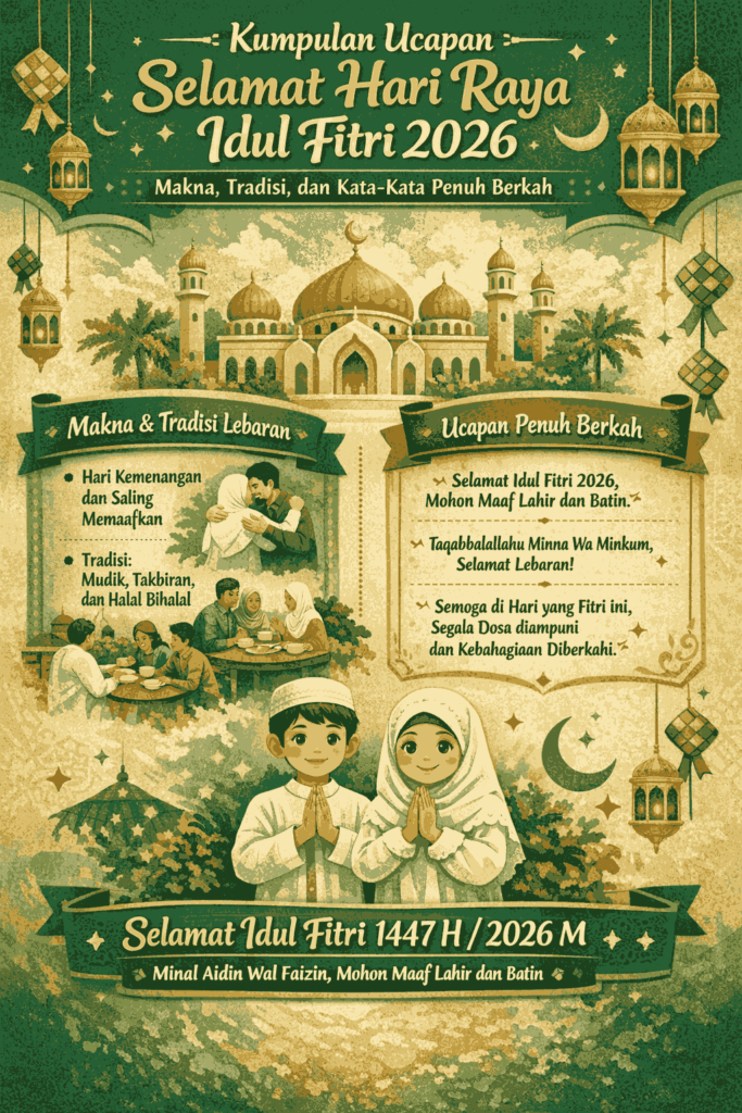 Kumpulan Ucapan Selamat Hari Raya Idul Fitri 2026: Makna, Tradisi, dan Kata-Kata Penuh Berkah 1